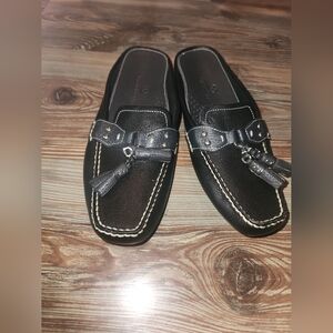 Women's Cole Haan Black Tassel Loafers Size 7.5 AA